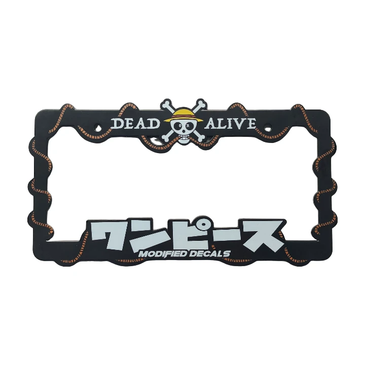 Cartoon Decorative Anime Plastic Plate Holder Custom License Plate Frames
